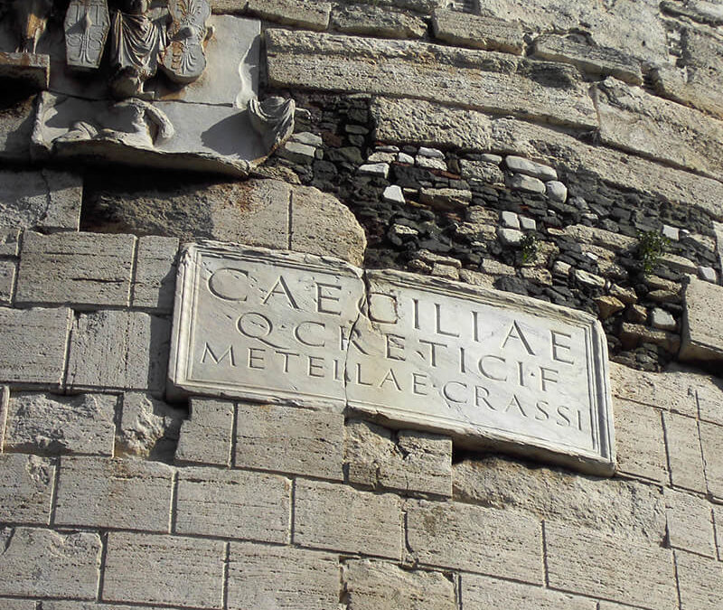 The Mausoleum of Cecilia Metella on the Appia Antica